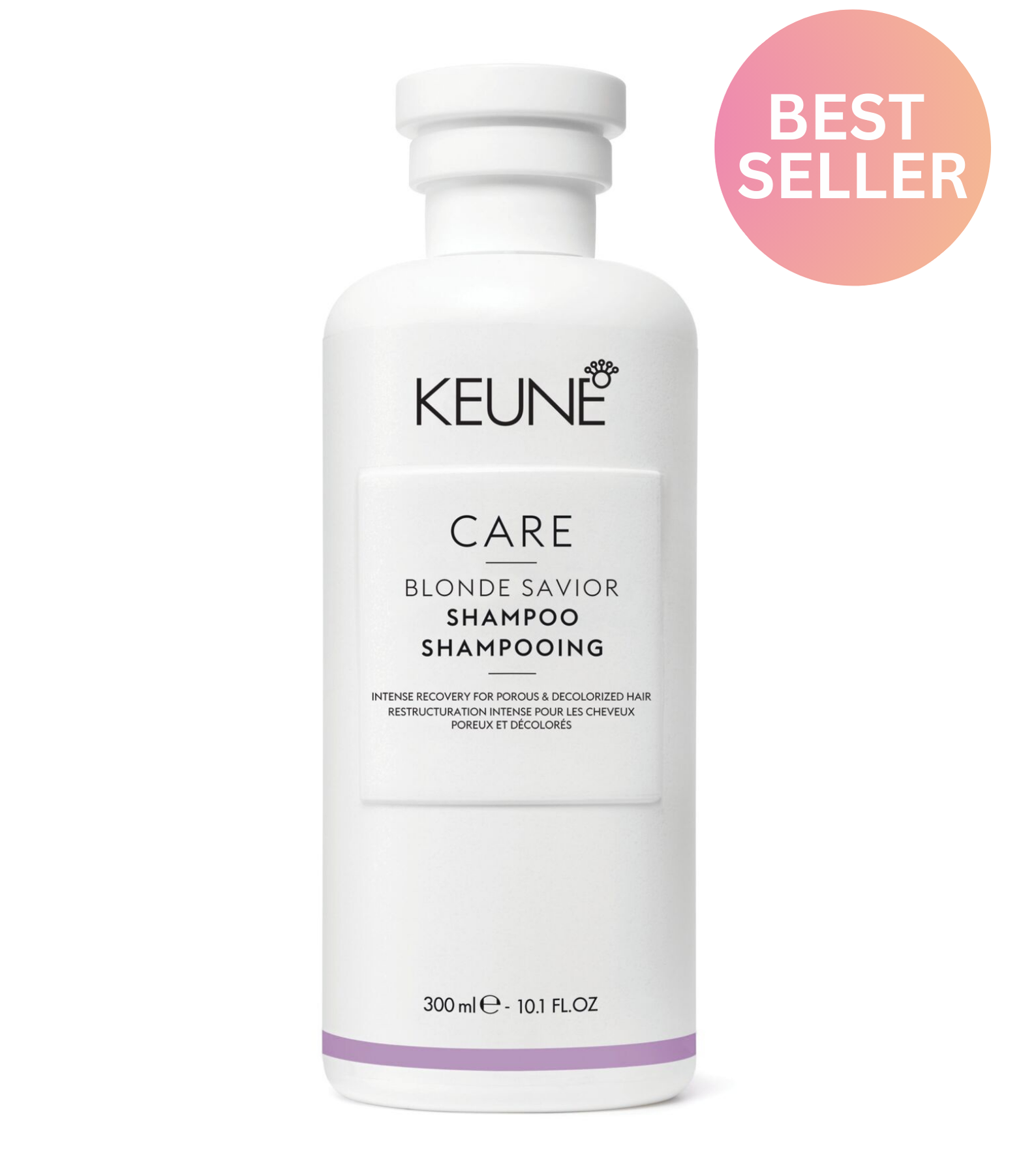 Repair and care for your blonde hair with Care Blonde Savior Shampoo. It strengthens, moisturizes, and minimizes hair breakage. Learn more about it now on keune.ch!