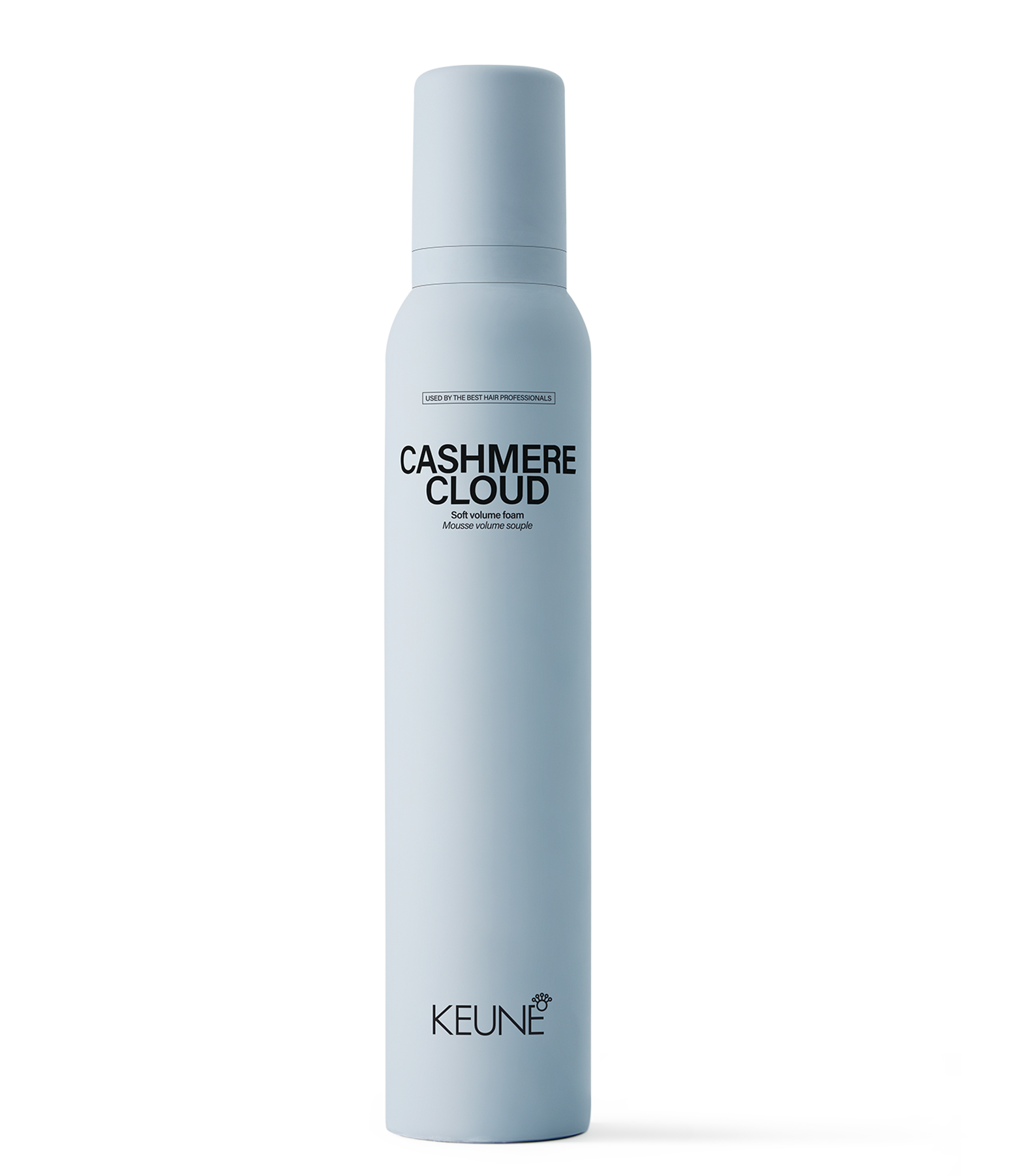 Keune Cashmere Cloud - Mousse volume souple. Pour des coiffures volumineuses et douces. Enrichie en vitamine E, protection thermique jusqu'à 230°C.