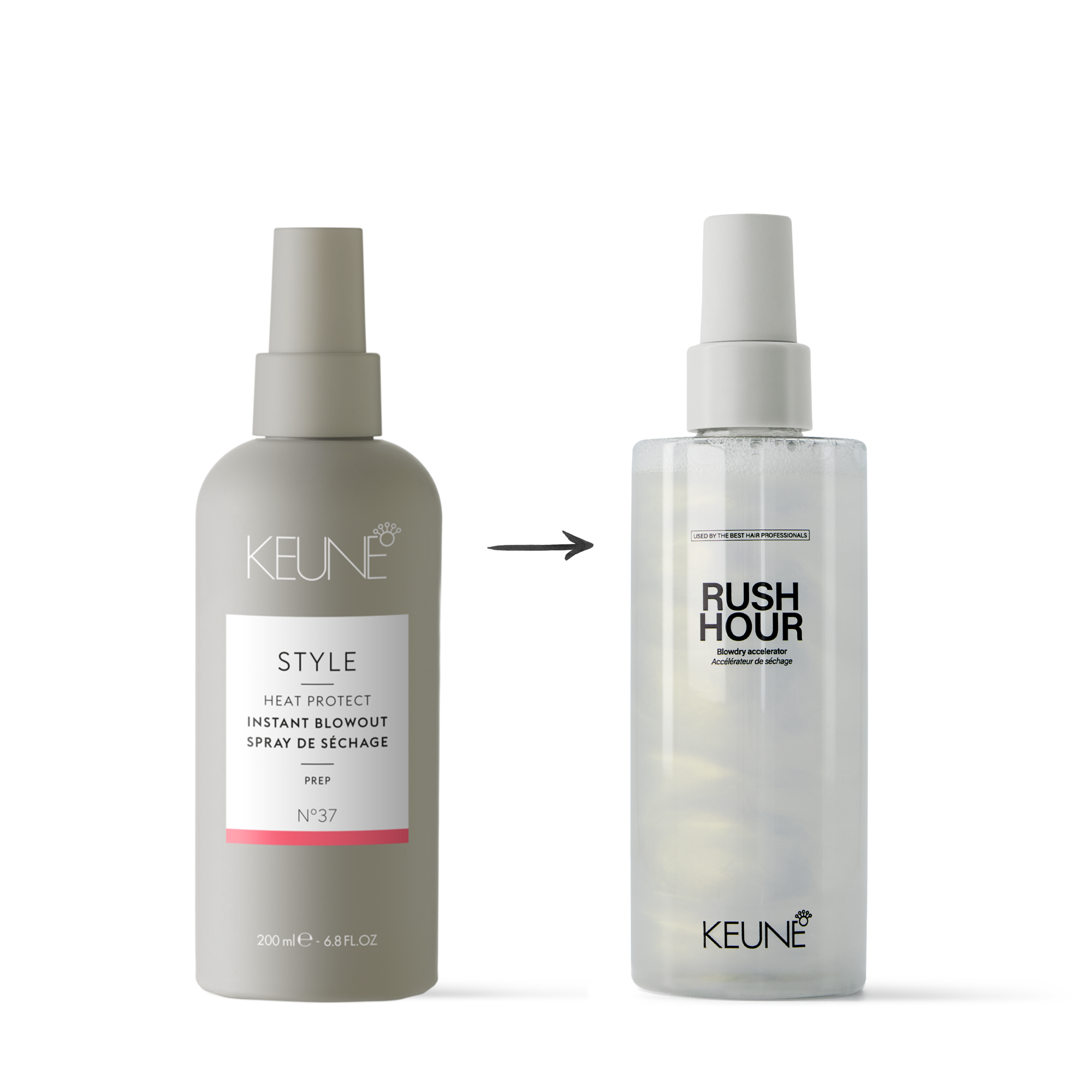 Enhance your styling routine with Keune Climate Rush Hour. This essential product provides heat protection for hair, combats frizz, and delivers brilliant shine.