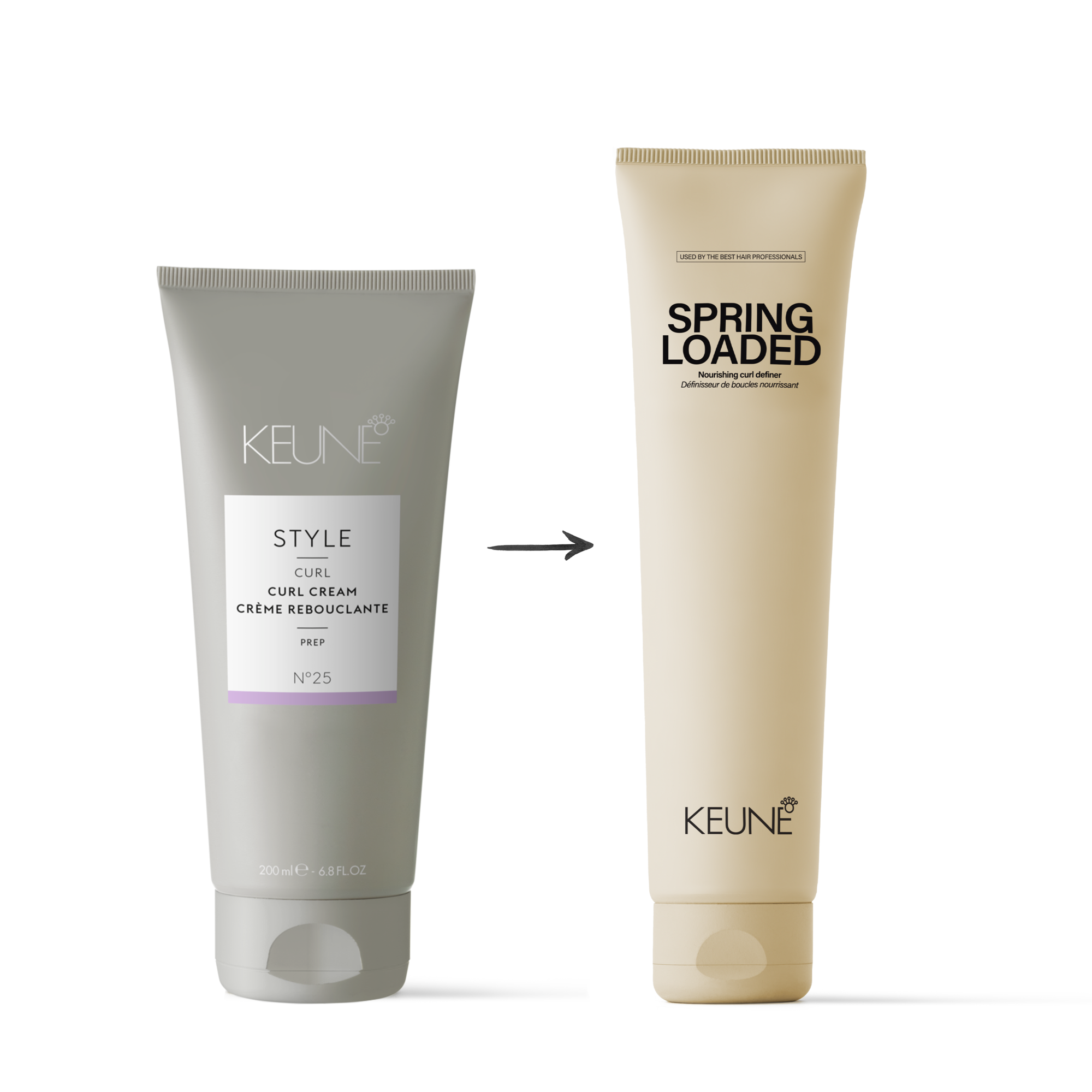 Keune Spring Loaded: Ideal für curly hair, nährt und kräftigt Locken, bekämpft Frizz und sorgt für langanhaltende Definition.