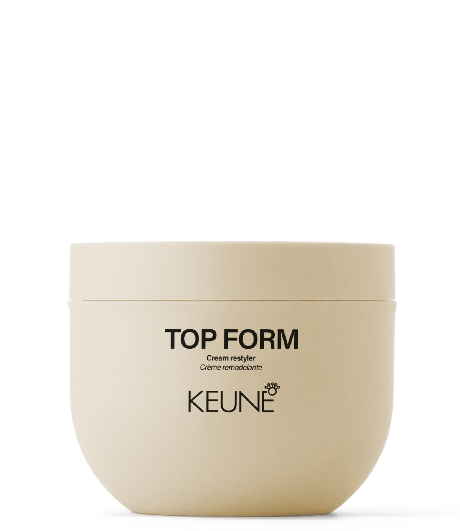 Achieve a flawless hairstyle with Keune Top Form Cream Restyler. This versatile hair wax nourishes with Panthenol and Glycerin for a natural shine.